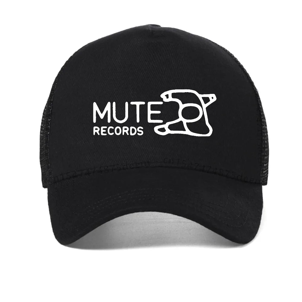 Mute Records 3 Black Baseball Cap
