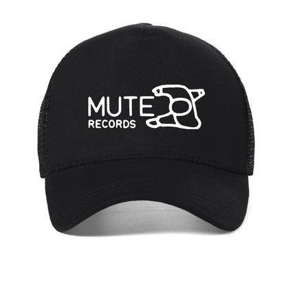 Mute Records 3 Black Baseball Cap