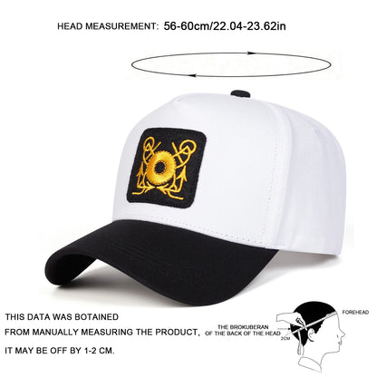 Unisex CAPTAIN Circle Embroidery Baseball Caps Spring Autumn