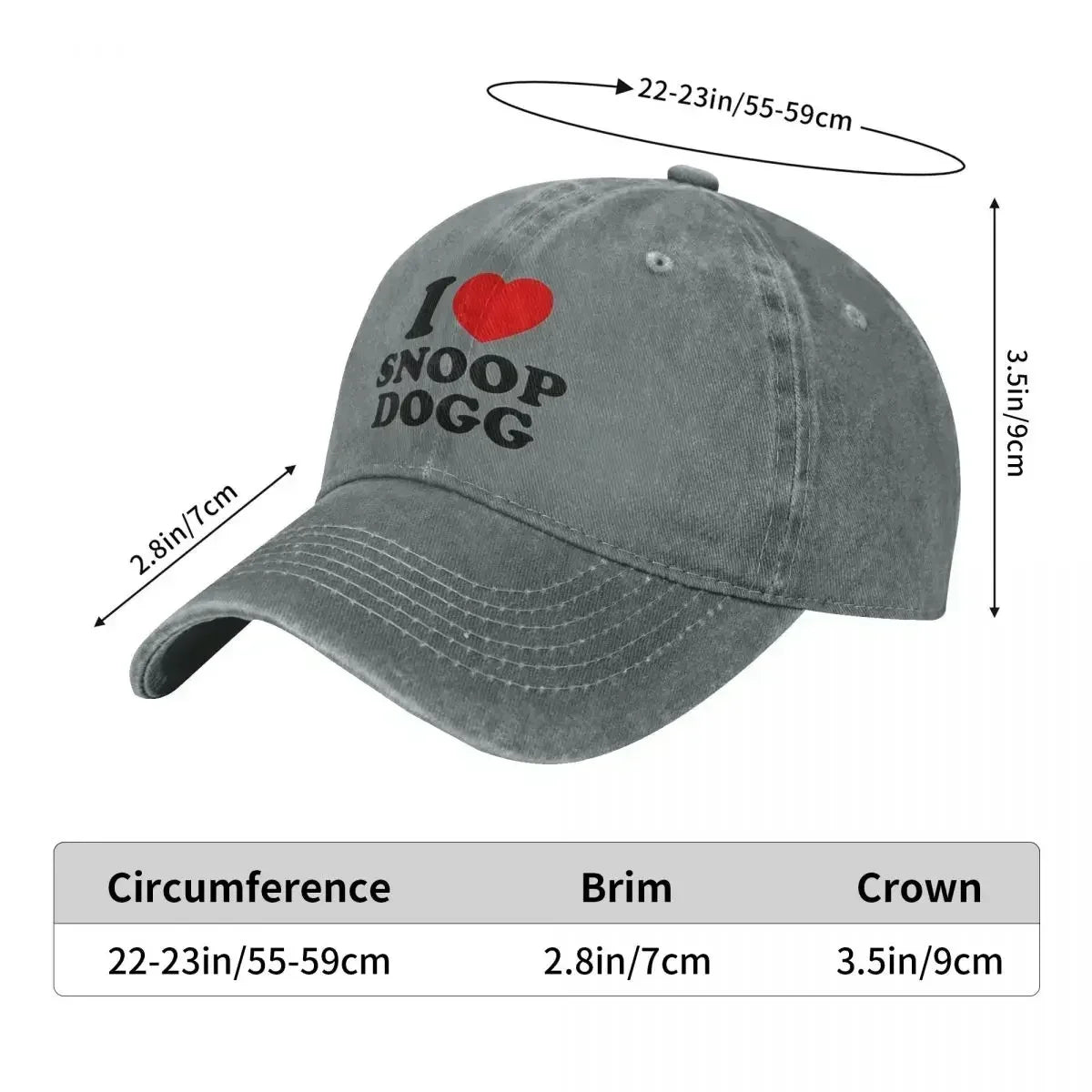 I Love Snoop Dogg Baseball Cap