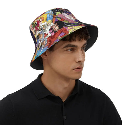 One Piece Bucket Hats Luffy Manga