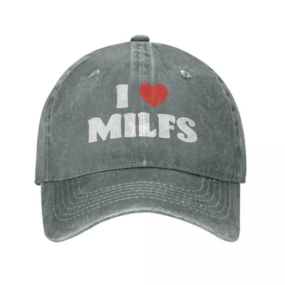 Fashion I Love Milfs Baseball Cap