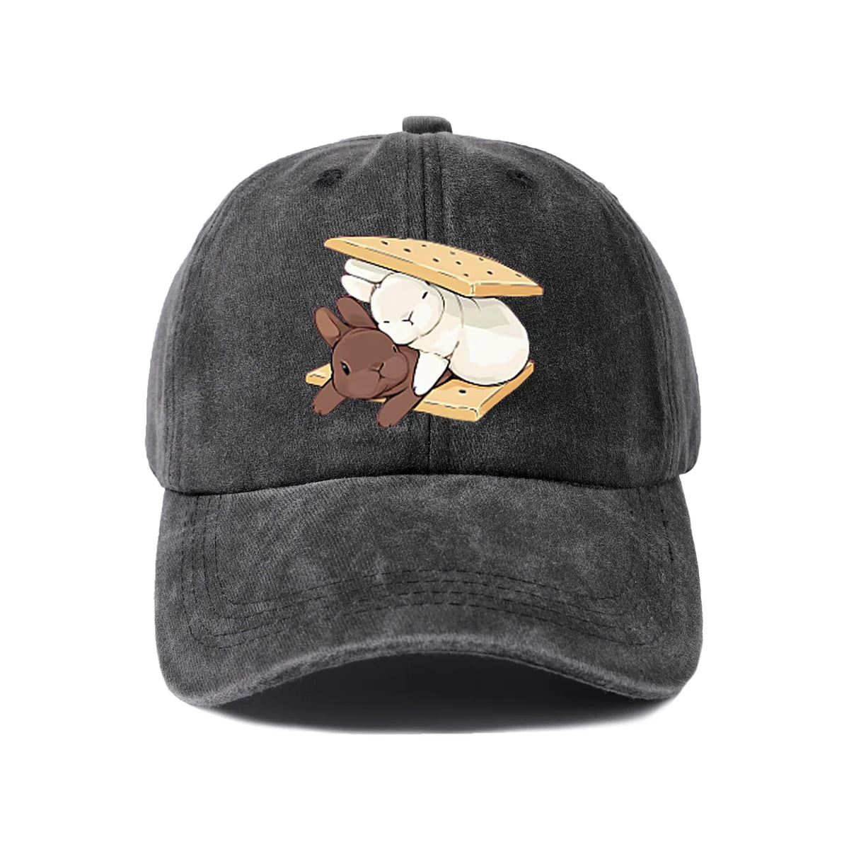Whimsical Creature Illustration Baseball Cap