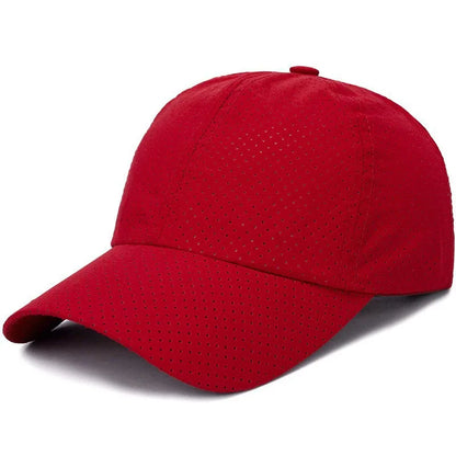 Solid Color Mesh Cap Baseball Cap Women Autumn Korean Edition Sunscreen Hat