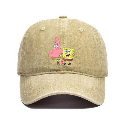 Fashion Cute SpongeBobs Baseball Cap Movie Cartoon Role