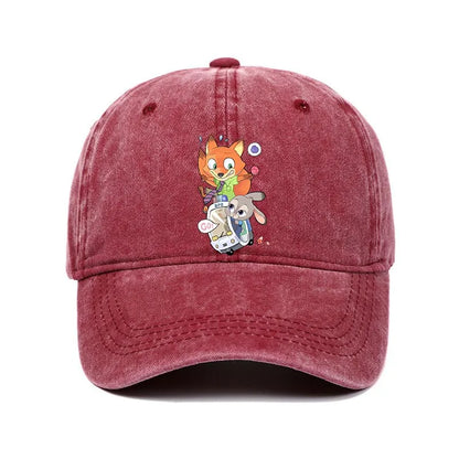 Cartoon Zootopia Printed Baseball Cap