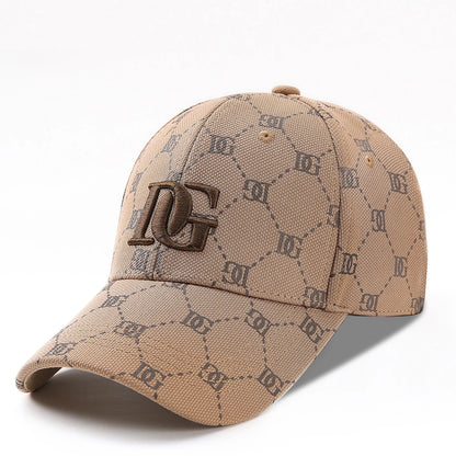 The New Korean Version of the Printed Letter Embroidered Cap Men's