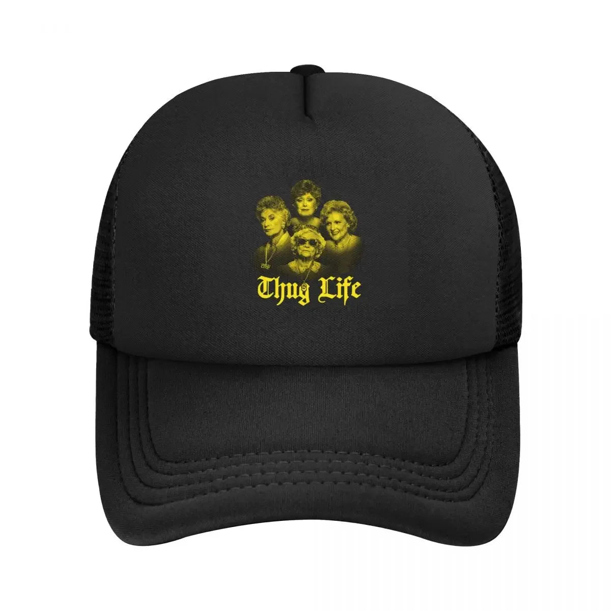 Thug Life Golden Mesh Baseball Caps