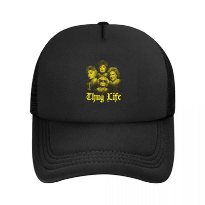 Thug Life Golden Mesh Baseball Caps