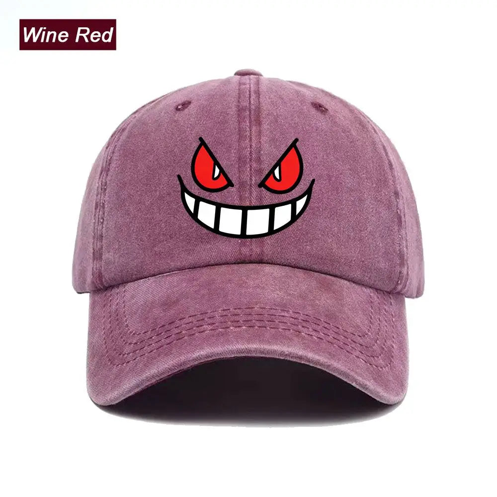 Baseball Cap Ghost Face American Anime Print Graphic