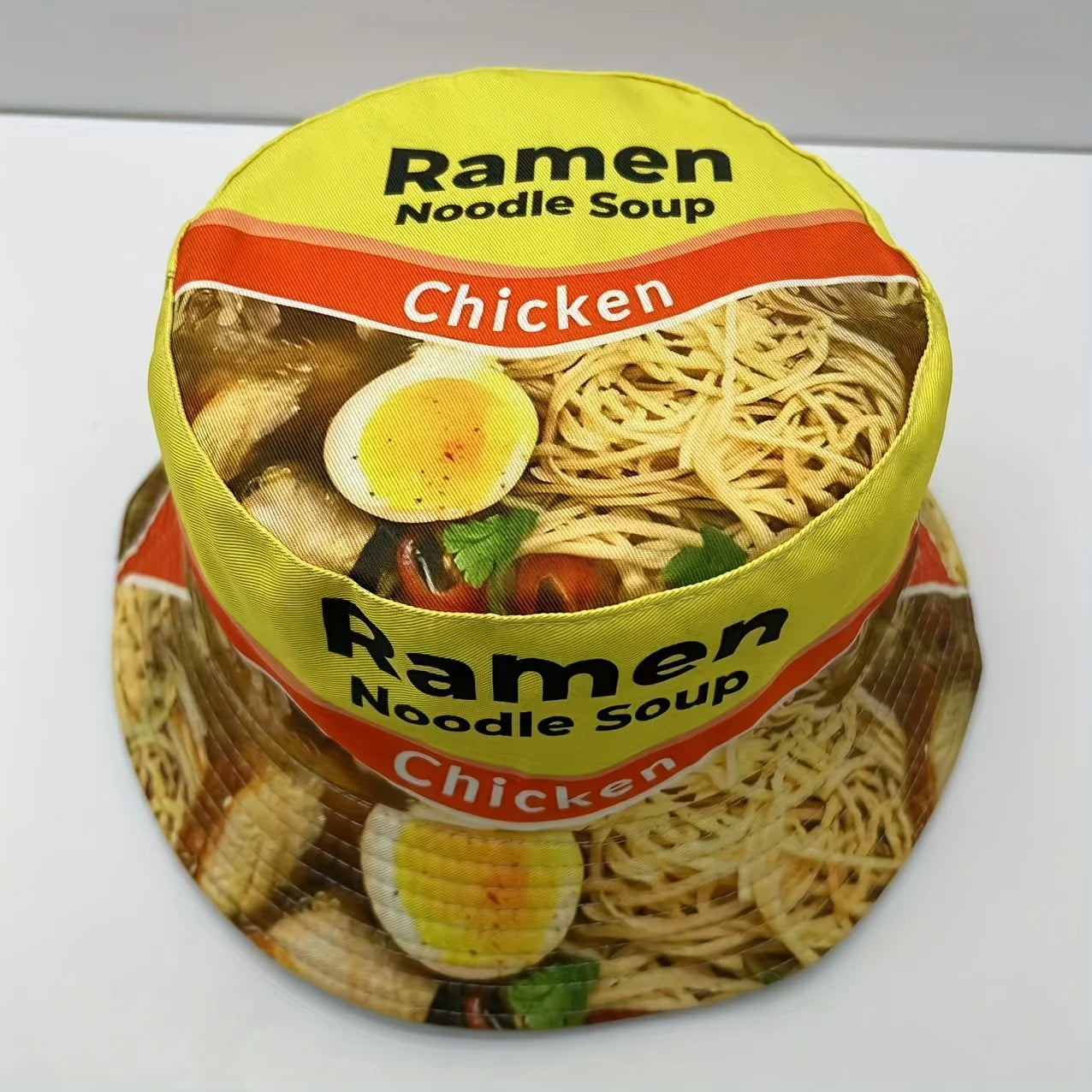 New Lamian Noodles Soup Printed Fisherman's Hat Bucket Hat
