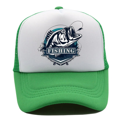 Fishing Print Baseball Cap