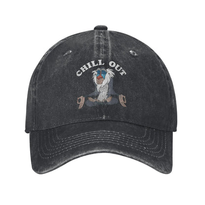Lion King Rafiki Chill Out Meditation Sun Baseball Cap