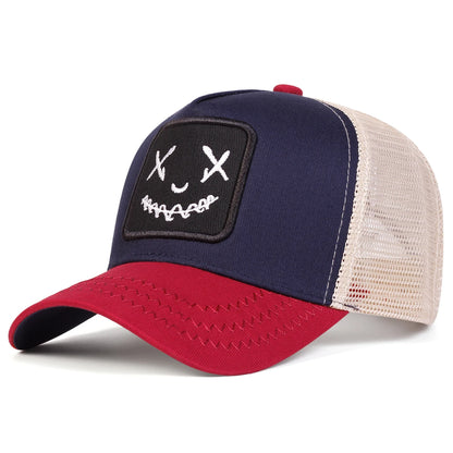 Unisex Ghost Face Embroidery Baseball Caps