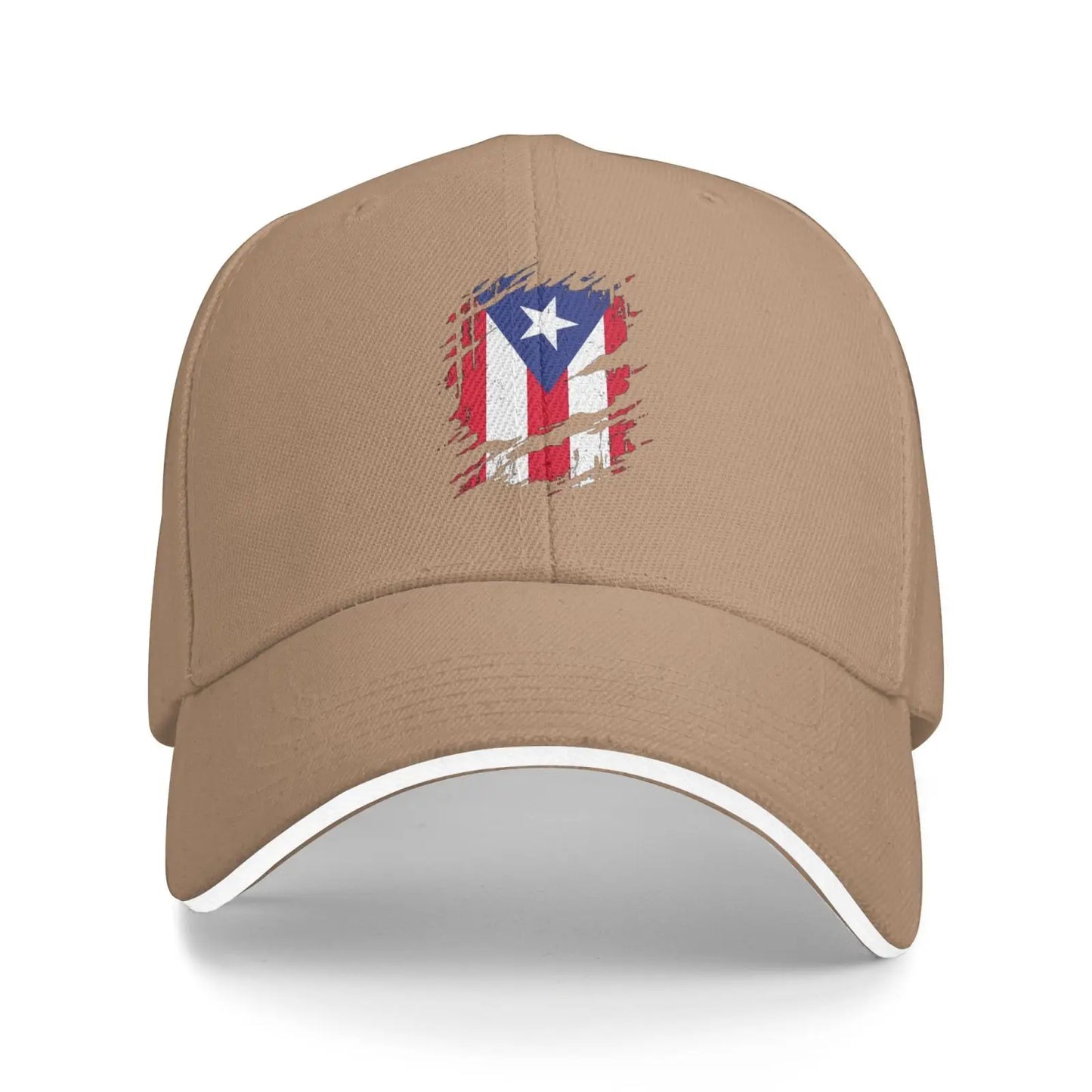 Puerto Rico Flag Print Cap Outdoor Baseball Caps