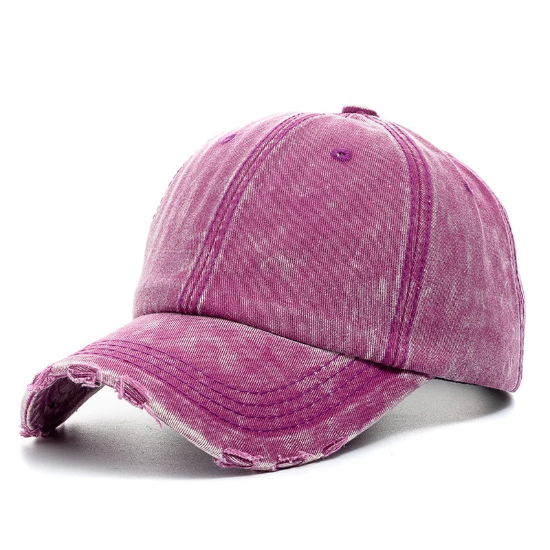 New Unisex Washed Cotton Cap High Quality Denim