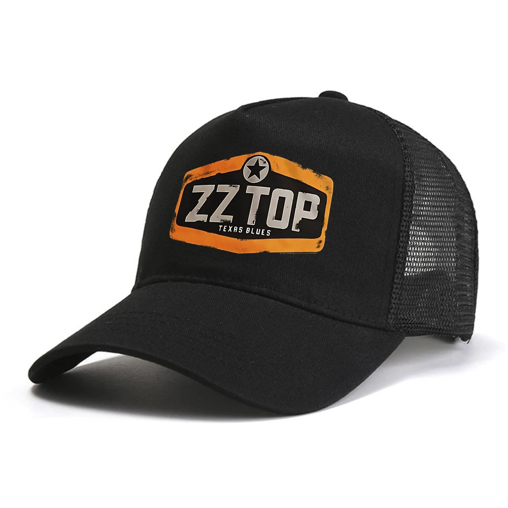 ZZ Top Texas Blues Print Baseball Cap