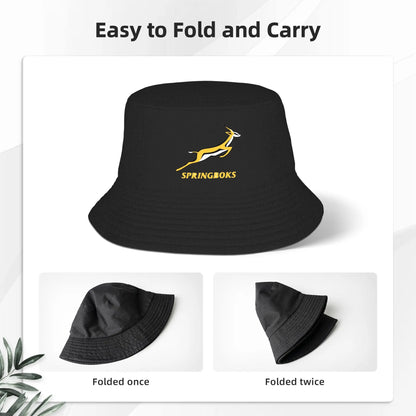 Springbok  Bucket Hat Panama Bob Hats Outdoor Hip Hop Reversible For Summer Beach