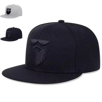 Unisex Beard Old Men Embroidery Hip-Hop Hats Baseball Caps Trucker Caps Snapback Caps