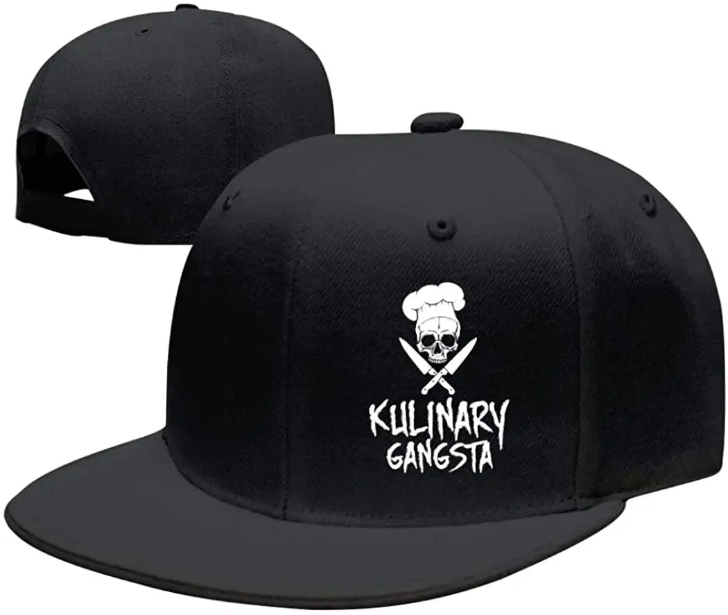 Mandev Skull Chef Cooking Skull Unisex Snapback Caps
