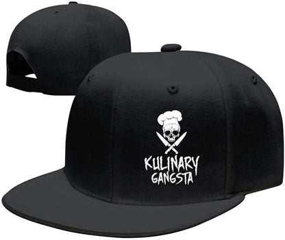 Mandev Skull Chef Cooking Skull Unisex Snapback Caps