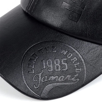 Unisex 1985 Imprinting Leather Baseball Caps