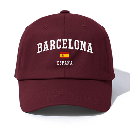 BARCELONA Print Baseball Cap For Adults