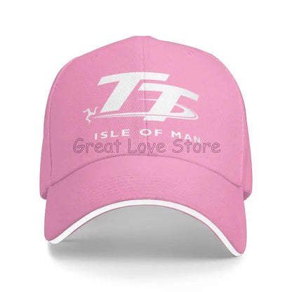 Isle of Man TT Races Motorcycle Print Baseball Cap