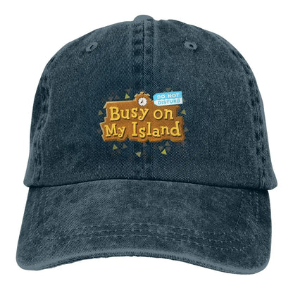 Animal Crossing Pocket Camp Busy On My Island Baseball Caps