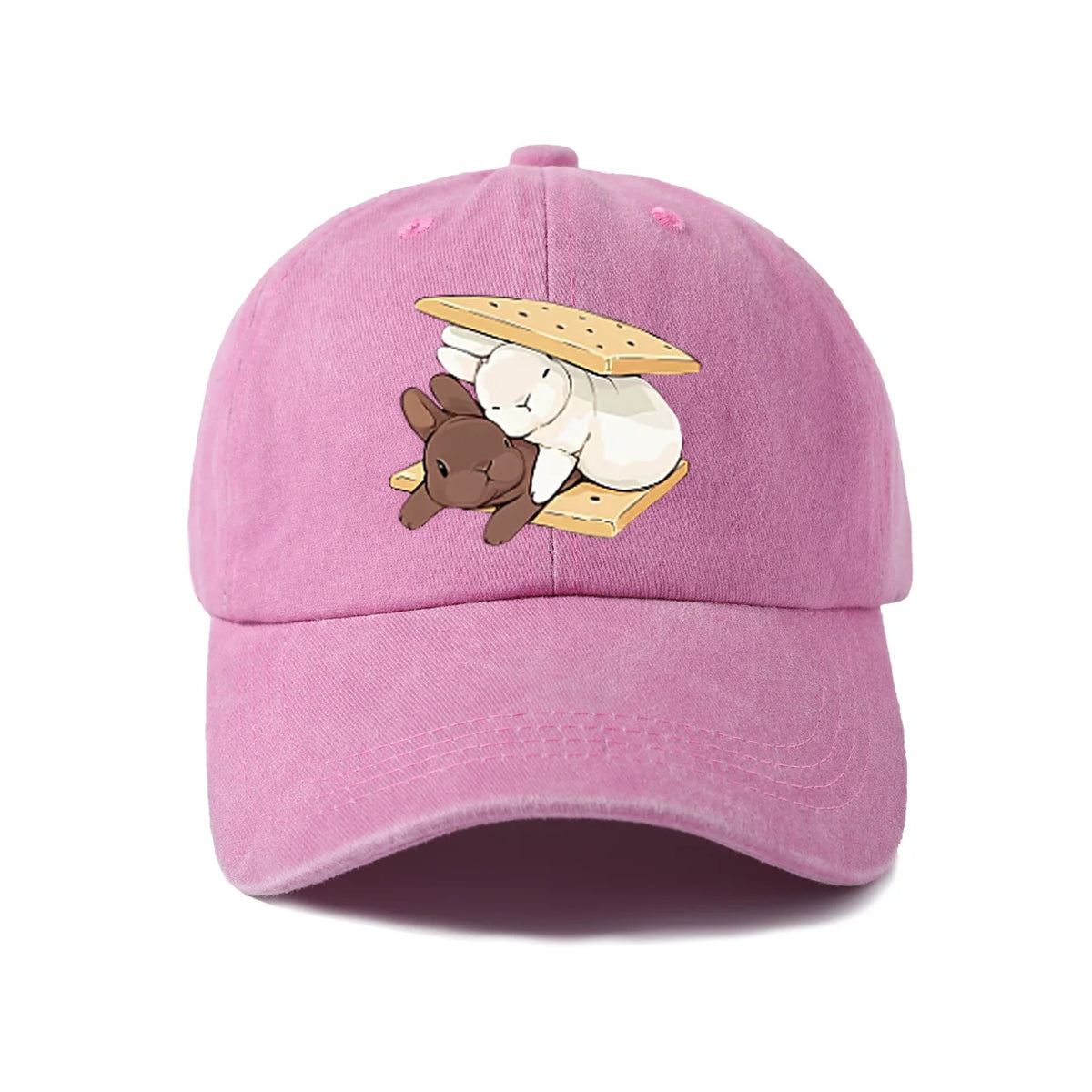 Whimsical Creature Illustration Baseball Cap