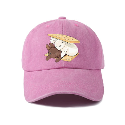Whimsical Creature Illustration Baseball Cap