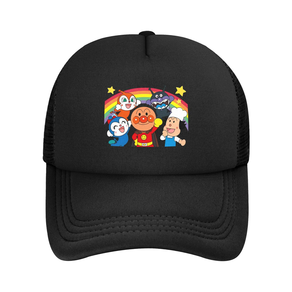 Adult A-Anpanmans Anime Trucker Hats Mesh Baseball Caps
