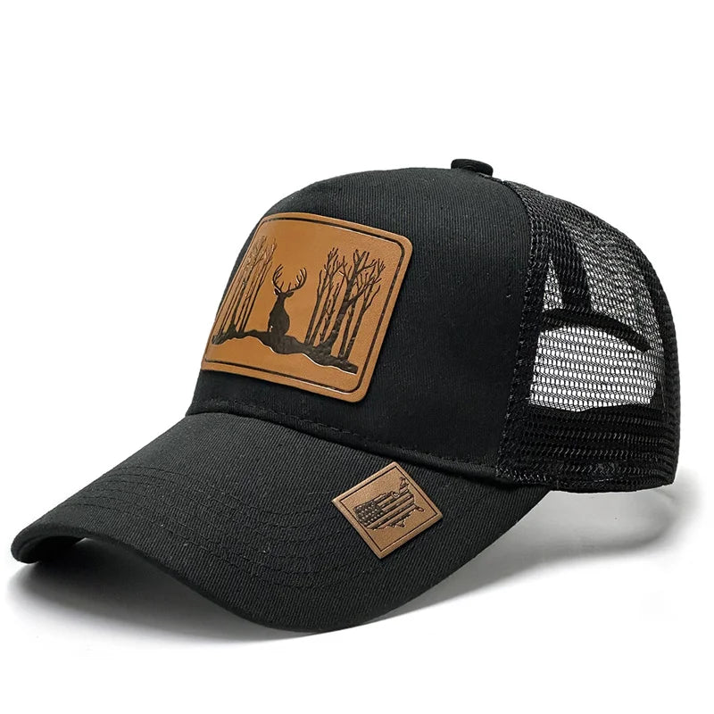 Fashion Leathers Luxury Baseball Caps Female Male Sport Visors