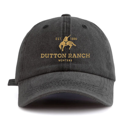 Dutton Ranch Print Washed Baseball Cap For Adults