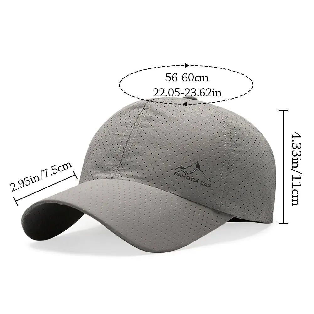 Casual Quick Dry Summer Baseball Cap Men Women