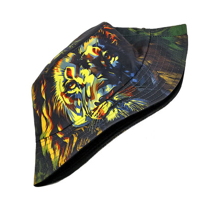 Cool Lion Pattern Bucket Hats