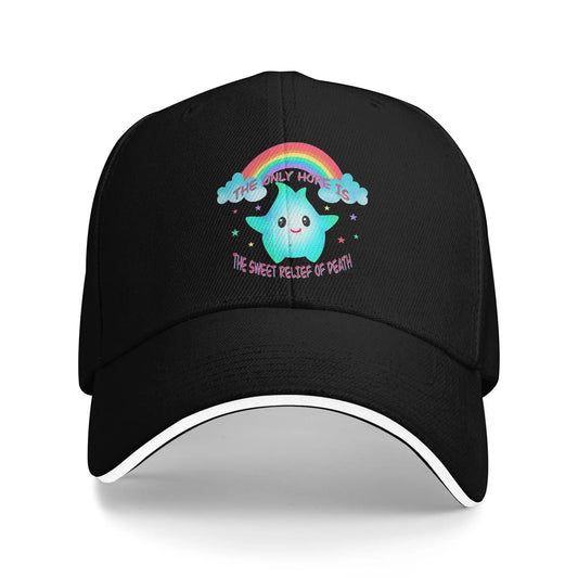 The Only Hope Is The Sweet Relief Of Death Baseball Cap