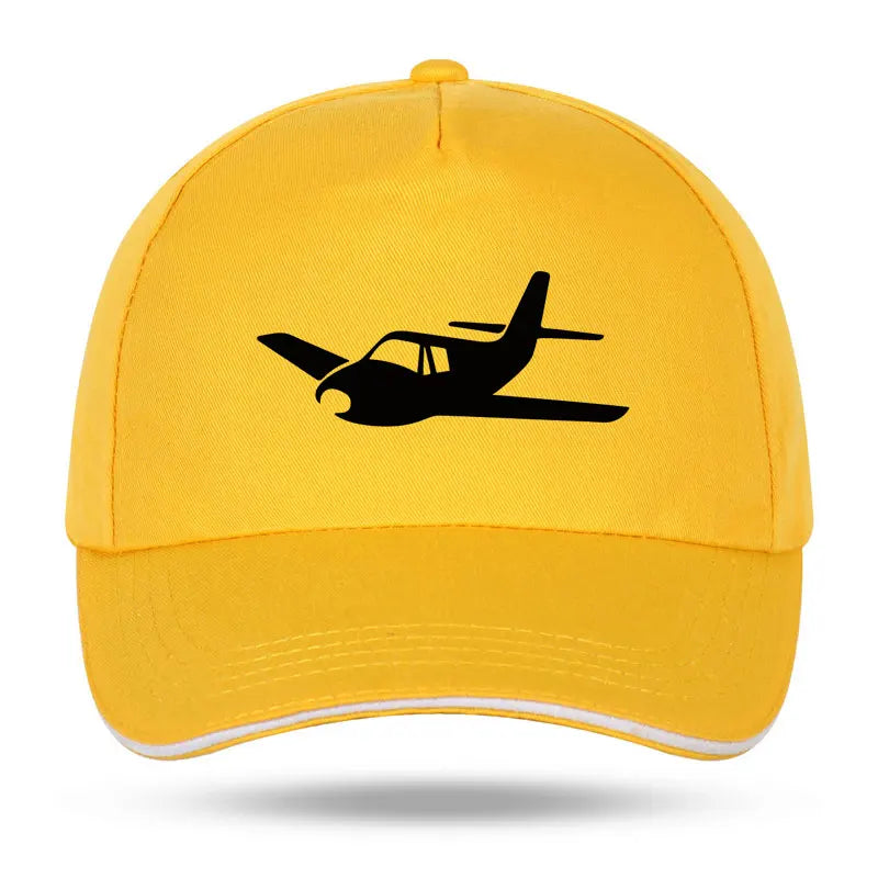New Men Women Fashion Airplane Pilot Wings Funny Print Baseball Caps