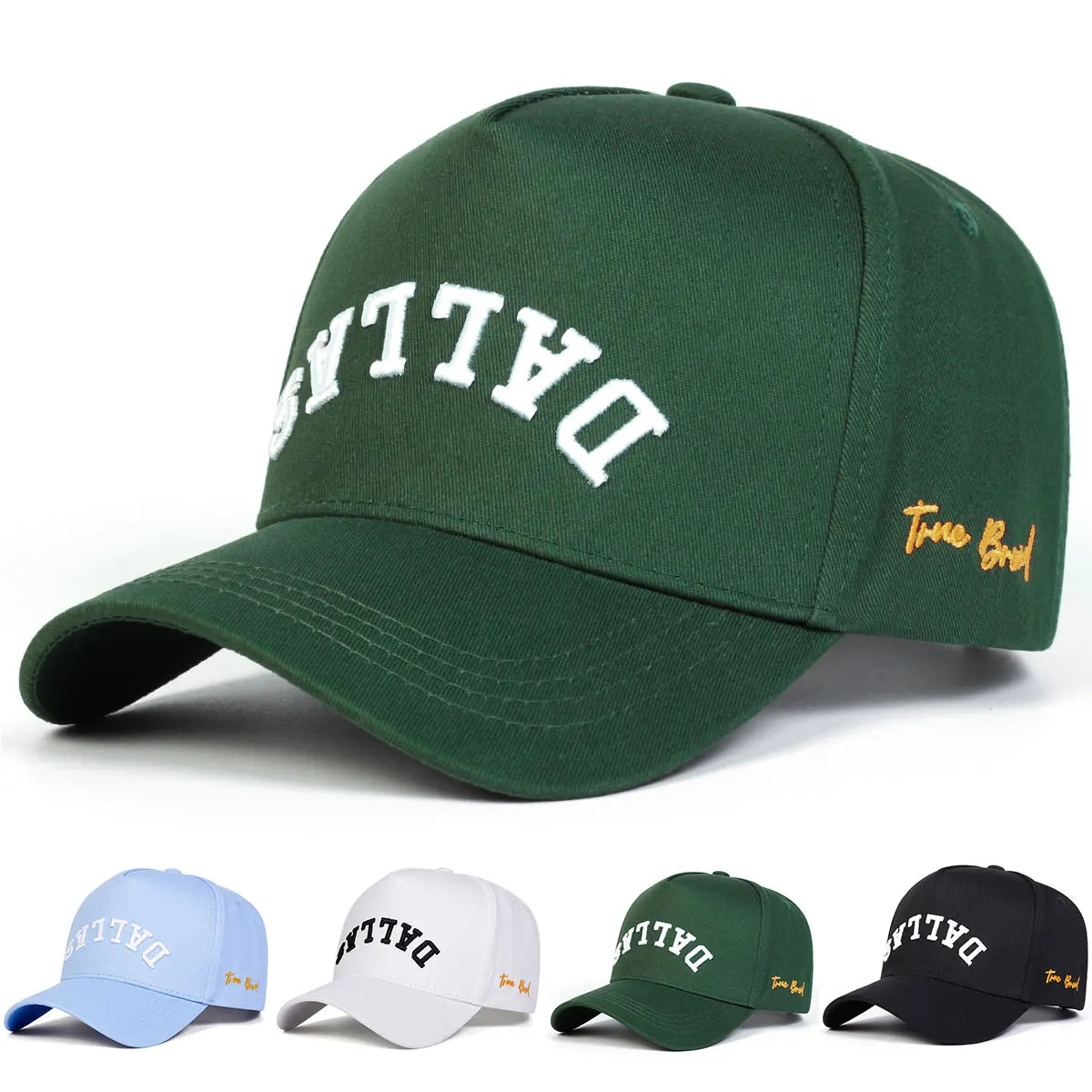 Unisex DALLAS Letter Embroidery Baseball Caps