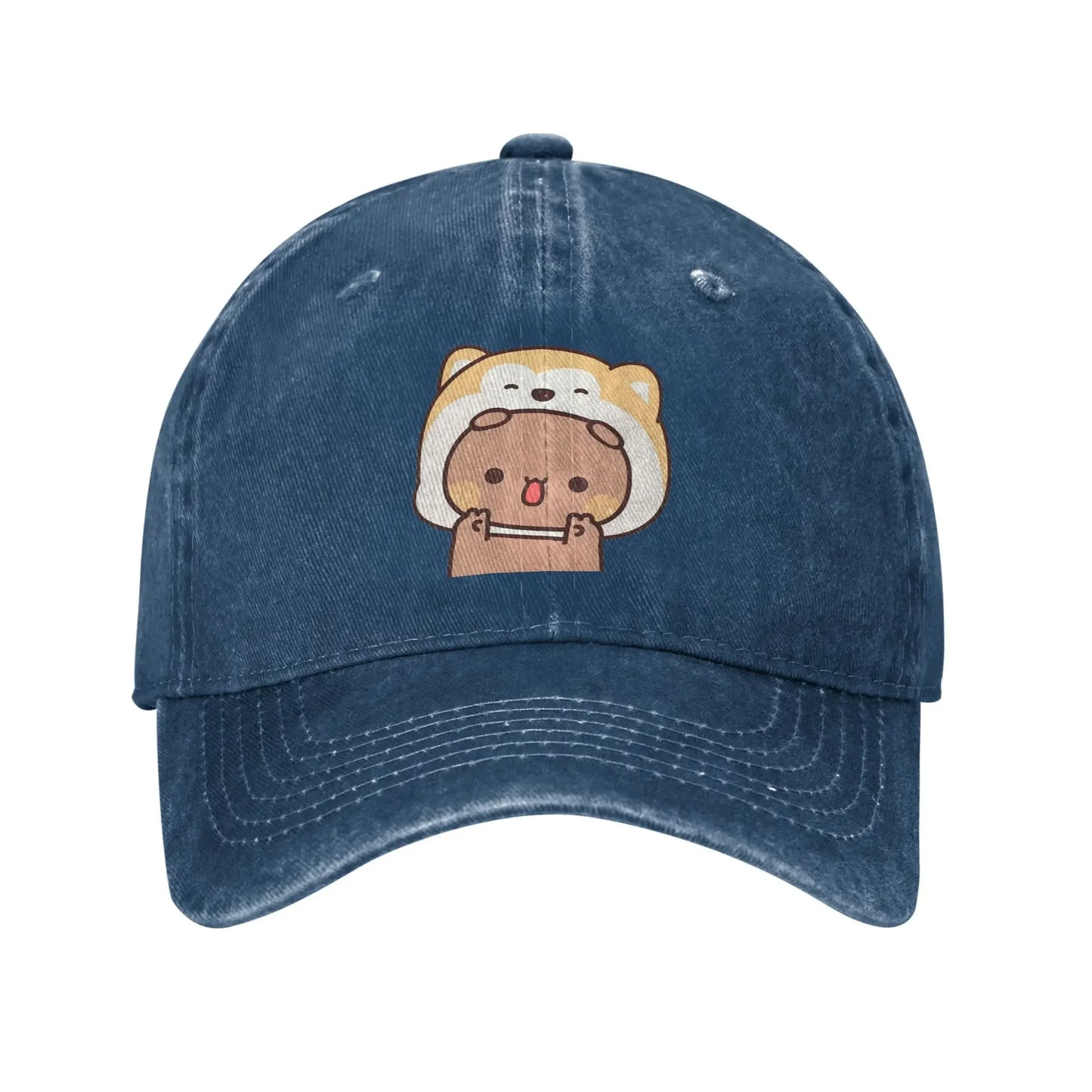 Bear And Panda Bubu Dudu Denim Cap Casual Baseball Caps