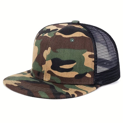 Unisex Simple Hip-hop Net Hats Spring Summer Outdoor Adjustable Casual Snapback Caps