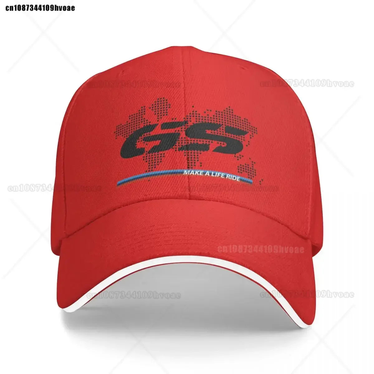 Motorcycle GS World Map Racing Baseball Cap