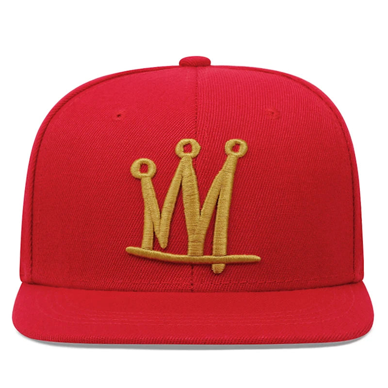 Fashion Men Women Hip Hop Baseball Cap Crown Embroidery Snapback Caps