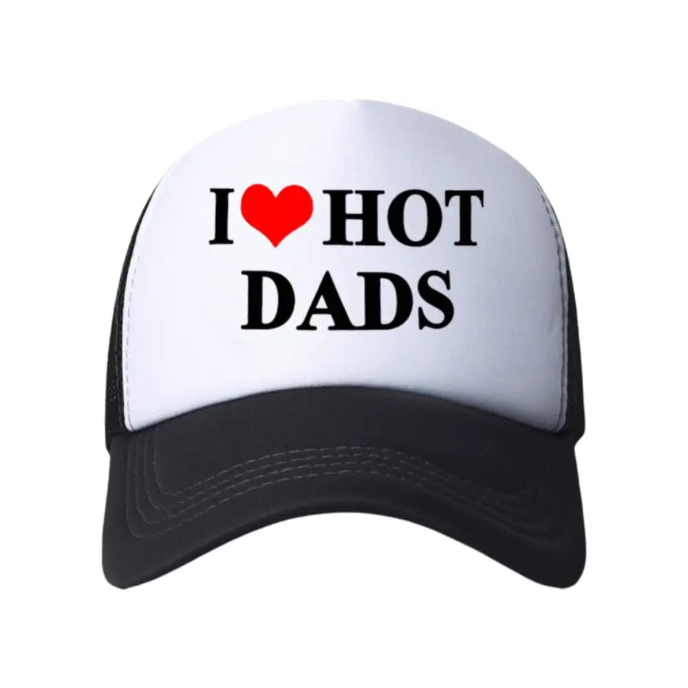 Fashion Letter Printing I Love Hot Dad Hats Baseball Hat For Man Women