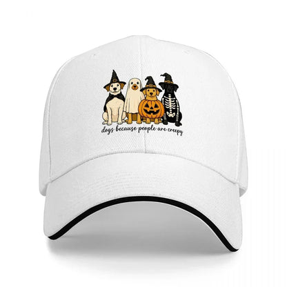 Halloween Ghost Pumpkin Skeleton Baseball Cap