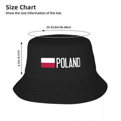 Retro Design Polish Flag & Poland Bucket Hat