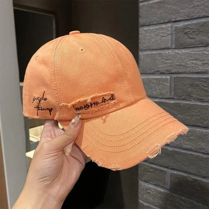 Purple Pleated Baseball cap New 2023 Flat Tongue Hat Baseball Cap For Men and Women