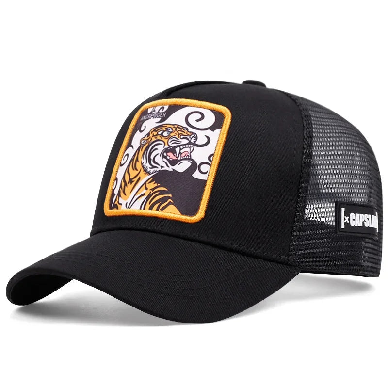 Spring Summer Cartoon Animal Embroidery Baseball Cap For Men Women