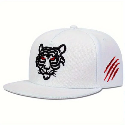 New Cotton Black Tiger Embroidery Baseball Cap