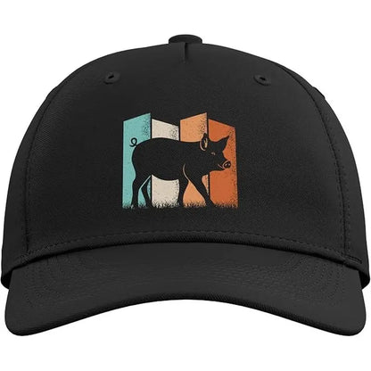 Retro Pig Baseball Cap